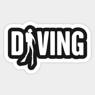 Bold Scuba Diving Sticker